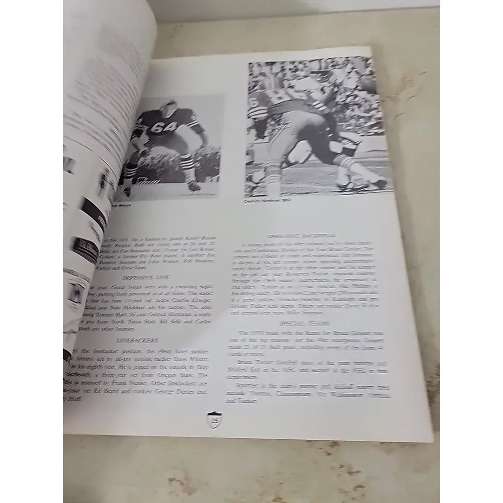 1971 OAKLAND RAIDERS vs SAN FRANCISCO 49ers Program Sept 4, 1971